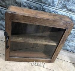 Medicine Cabinet, Vintage Wood Display Case, Wall Mount Cupboard, Shadow Box BMQ