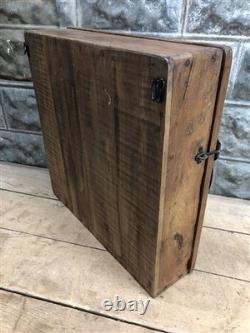 Medicine Cabinet, Vintage Wood Display Case, Wall Mount Cupboard, Shadow Box BMQ