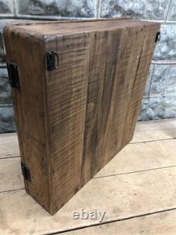 Medicine Cabinet, Vintage Wood Display Case, Wall Mount Cupboard, Shadow Box BMQ