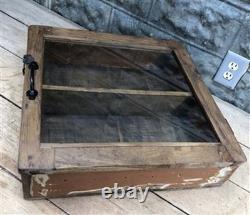 Medicine Cabinet, Vintage Wood Display Case, Wall Mount Cupboard, Shadow Box BMQ