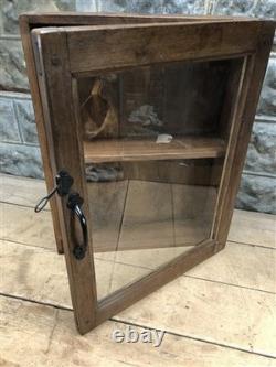 Medicine Cabinet, Vintage Wood Display Case, Wall Mount Cupboard, Shadow Box BMR