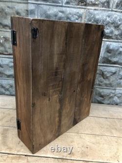 Medicine Cabinet, Vintage Wood Display Case, Wall Mount Cupboard, Shadow Box BMR
