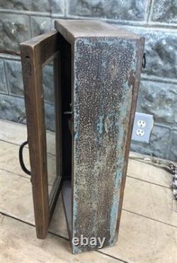 Medicine Cabinet, Vintage Wood Display Case, Wall Mount Cupboard, Shadow Box BMW