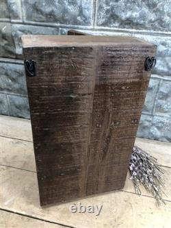 Medicine Cabinet, Vintage Wood Display Case, Wall Mount Cupboard, Shadow Box BMW