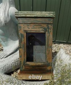 Medicine Cabinet, Vintage Wood Display Case, Wall Mount Cupboard, Shadow Box, V