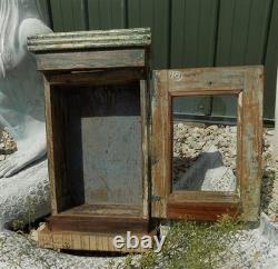 Medicine Cabinet, Vintage Wood Display Case, Wall Mount Cupboard, Shadow Box, V