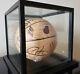 Miami Heat Team Signed Basketball Wood Grain 2018-19 High End Display Case Nba