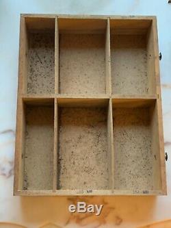 Mid Modern Vintage La Cross Manicure Beauty Wood Store Display Case Box