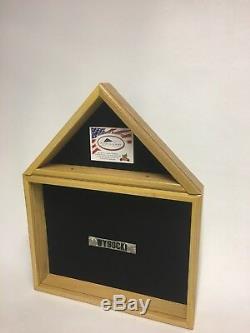 Military Flag & Medal Shadow Box Display Case 3 x 5 Flag (Wisconsin Made) #1070