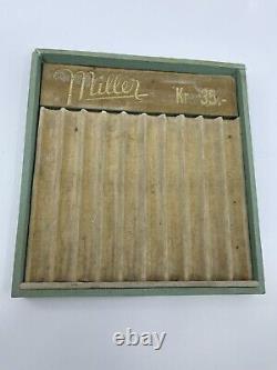 Miller Vintage 10-Pen Fountain Pen Store Display Tray Case Denmark Danish RARE