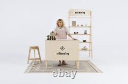 Millimetry Retail Booth Set w Carrying Bags +Tables+Stools +Checkout +Shelves