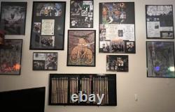 Mini Baseball Bat Display Case 18 Black Wall Mount MLB Rack Solid Wood Cabinet