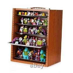 Miniature Display Case Display Cases for Collectibles Miniatures Storage Brown