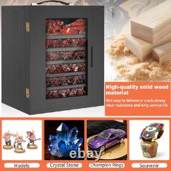 Miniature Storage Case for Collectibles, Miniature Display Cases with Magnetic D