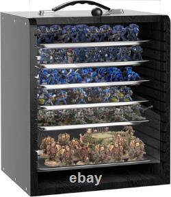 Miniature Storage Case for Collectibles Miniatures, Wooden Display Cases