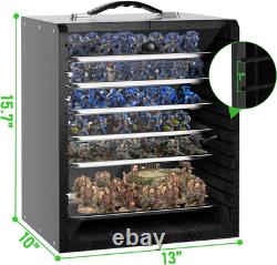 Miniature Storage Case for Collectibles Miniatures, Wooden Display Cases