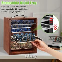 Miniature Storage Case for Collectibles Miniatures, Wooden Display Cases