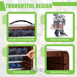 Miniature Storage Case for Collectibles Miniatures, Wooden Display Cases