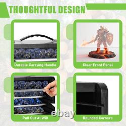 Miniature Storage Case for Collectibles Miniatures, Wooden Display Cases