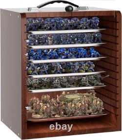 Miniature Storage Case for Collectibles Miniatures, Wooden Display Cases