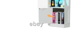 Minifigures Corner Display Case 3 Tier RGB LED Light Figure Glass Curio Cabinet