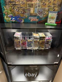 Minifigures Corner Display Case 4 Tier LED Figure Diecast Card Car Curio Cabinet