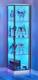 Minifigures Corner Display Case 4 Tier White Led Figure Diecast Toy Car Cabinet