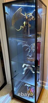 Minifigures Corner Display Case 4 Tier White LED Figure Diecast Toy Car Cabinet