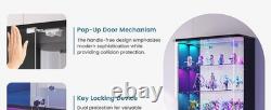 Minifigures Display Case 6 Tier 71 RGB LED Light Figure Glass Car Curio Cabinet