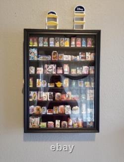 Minifigures Display Case 84 Pcs LEGO Toy Miniature Solid Wood Black Wall Cabinet