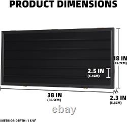Minifigures Display Case Black 200 Pcs LEGO Figurines Wood Cabinet With Plates