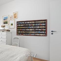 Minifigures Display Case Mahogany 200 Pcs LEGO Figurines Wood Cabinet With Plates