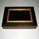 Mixed Dark & Light Wood Pen Display Hinged Case Box Window Holds 8 Pens
