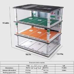 Model Car Display Case 118 Scale Diecast Diorama Garage with Lights for Lego Al