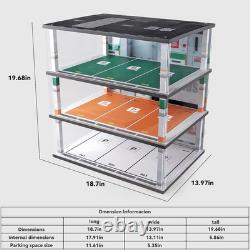 Model Car Display Case 118 Scale Diecast Diorama Garage with Lights for Lego Al