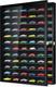 Model Car Display Case 1/64 Wall-mounted For Mini Toys, Black 12 Tier