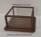 Model Display Case Wood/acrylic #pp24021 9.5x11.5x6.5h In Stock
