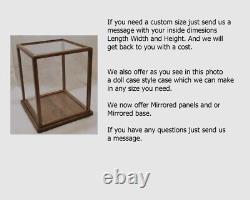 Model Display Case Wood/Acrylic #PP24025 In Stock and ready to ship 15x8W x 10