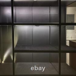 Moducase DF60 Display Case- IN HAND, READY TO SHIP. White Base LED Strip. L@@K