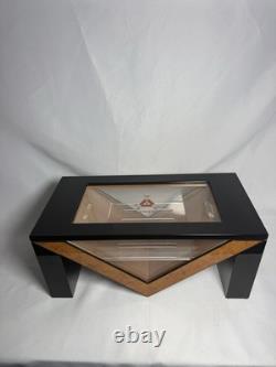 Montecristo Wood Glass Top Display Box Decorative Case Black Burl Finish