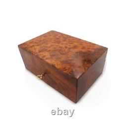 Moroccan Thuya Wooden Jewelry Box With Storage(8.4/5.5/3.9 inches)(25/14/10 Cm)
