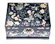 Mother Of Pearl Box Butterflies Vintage Ample Storage Lacquer Black Unique Gift