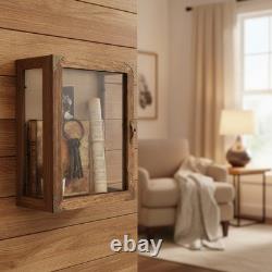Multi-Angle Display Case 11x14 with Glass Sides for Bulky Items and Memorabilia