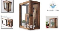 Multi-Angle Display Case 11x14 with Glass Sides for Bulky Items and Memorabilia