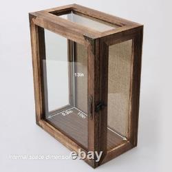 Multi-Angle Display Case 11x14 with Glass Sides for Bulky Items and Memorabilia