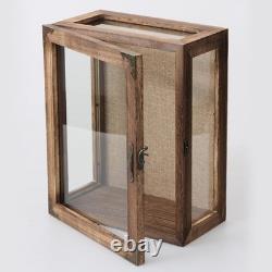 Multi-Angle Display Case 11x14 with Glass Sides for Bulky Items and Memorabilia
