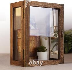 Multi-Angle Display Case 11x14 with Glass Sides for Bulky Items and Memorabilia