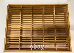 NAPA VALLEY BOX COMPANY 100 x 4 Cassette tapes Storage Display Case Lot Wood