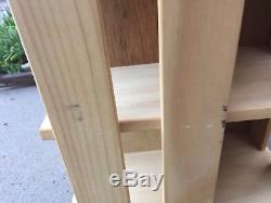 NAPA Valley Revolving Wood Carousel Tower 220 CD Holder Display Storage Case