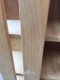 NAPA Valley Revolving Wood Carousel Tower 220 CD Holder Display Storage Case